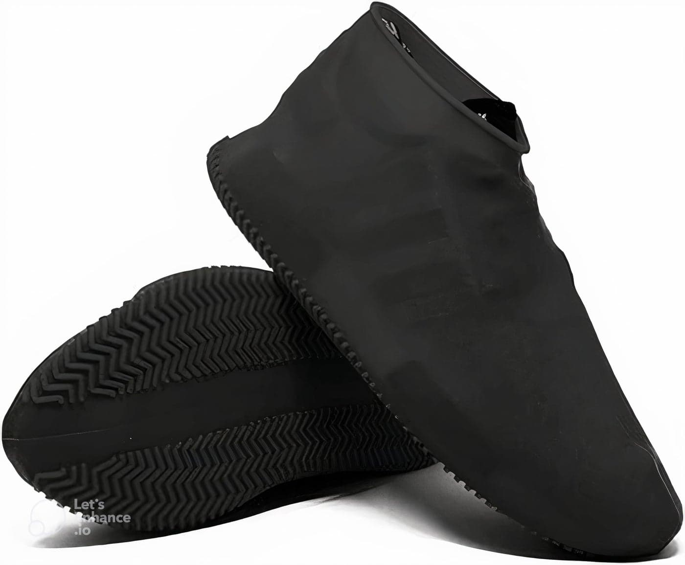 FEXMY Waterproof Silicone Shoe Covers for Men and Women – Reusable, Non-Slip Overshoes for Rain, Snow, Travel, Outdoor Use – Durable Shoe Protector from Water. (Black, L: Size US 6.5-10)