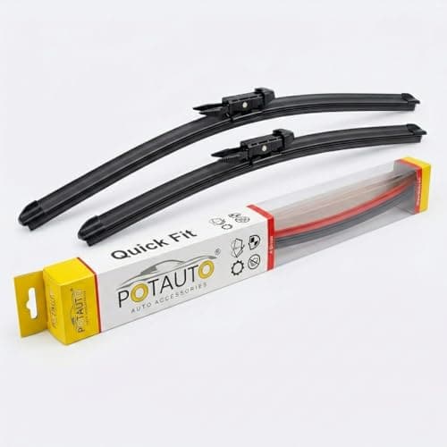 POTAUTO FRONT WIPER BLADES SUITABLE FOR VOLVO XC90 | 24" DRIVER & 21" PASSENGER SIDE | HIGH PERFORMANCE | PACK OF 2 | F669