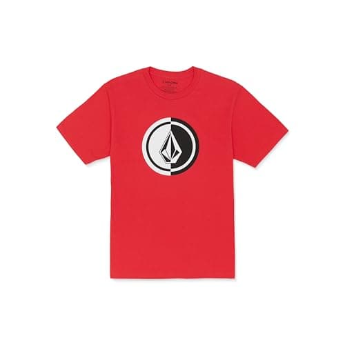 Volcom Men's Mega Circle Short Sleeve Tee, Ribbon Red, Small