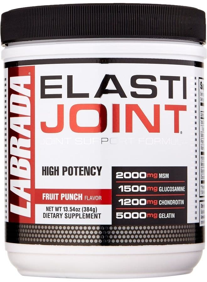 Elastijoint - Joint Support Powder, All In One Drink Mix with Glucosamine Chondroitin, MSM and Collagen, Fruit Punch, 30 Servings