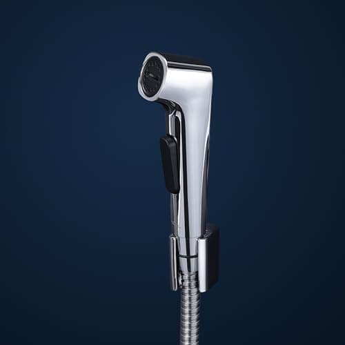 Hindware Italian Collection F680013CP Health Faucet for Bathroom | Made of ABS | Central Lever Operated | Toilet Jet Spray for Bathroom | 1-Year Manufacturer Warranty