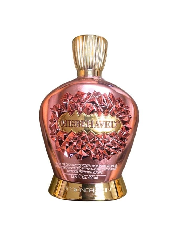 Misbehaved 13.5 oz Self Tanner, Gold, Medium Deep, Liquid, 399.24 ml