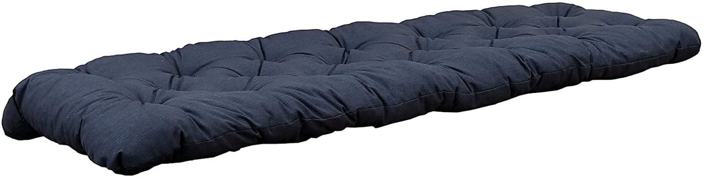 ATOOTFUSION Cotton Thick Bench Cushion Chair Pad - Lightweight Table Stool Back Seat Cushion Yoga Chair Pad For Indoor/Outdoor Home Office Garden Bench Cushion Décor 3-Seater, 150 X 50 X 8 Cm (Black)