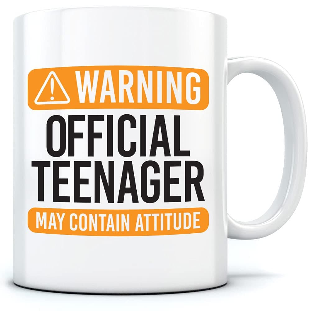 HotScamp Official Teenager Tea and Coffee Mug Boys and Girls Birthday Presents Funny Mugs for Teenagers 13th Birthday Cool Stuff for Boys and Girls Ceramic Tea Cup for Teens