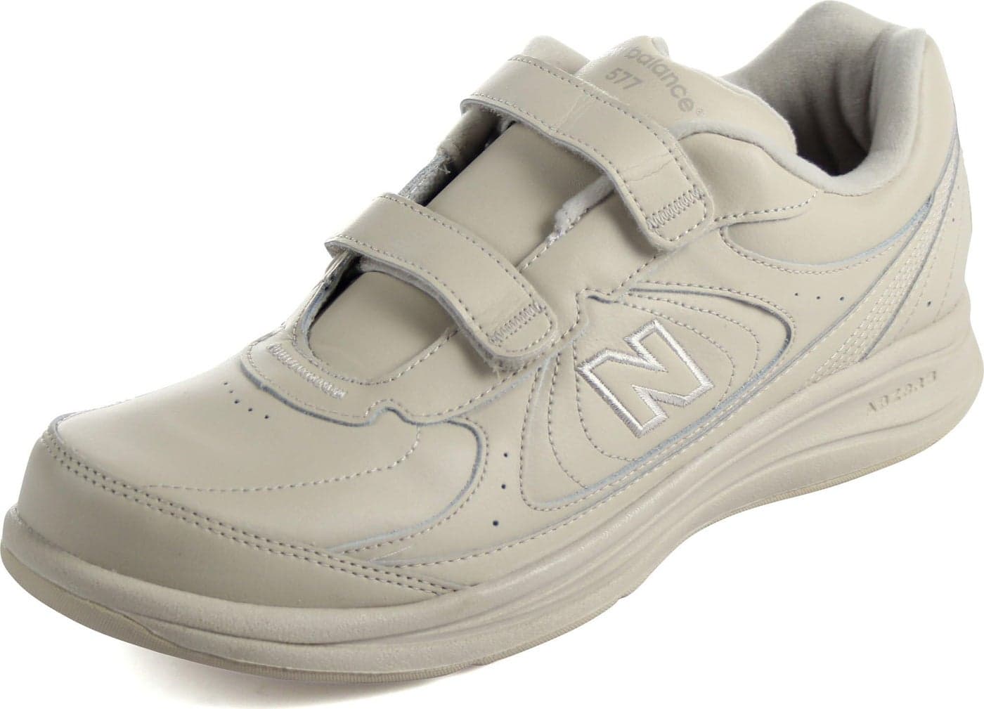 New Balance Men's 577 V1 Hook and Loop Shoe, Bone, 12 Wide