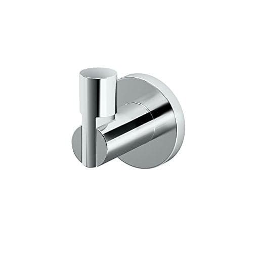 Gatco 4685 Channel Robe Hook, Chrome / Wall Mounted Towel and Robe Hook for Bathroom