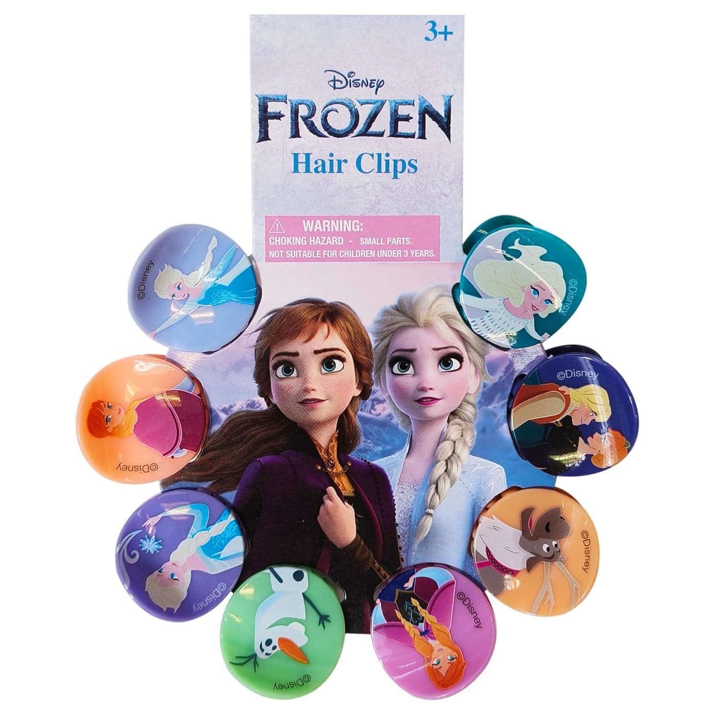 LUV HER Frozen Girls Butterfly Hair Clips 8 Cute Hair Clips with Small Soft Claw Clips for Every Occasion Multi Color with Your Favorite Frozen Characters Ages 3