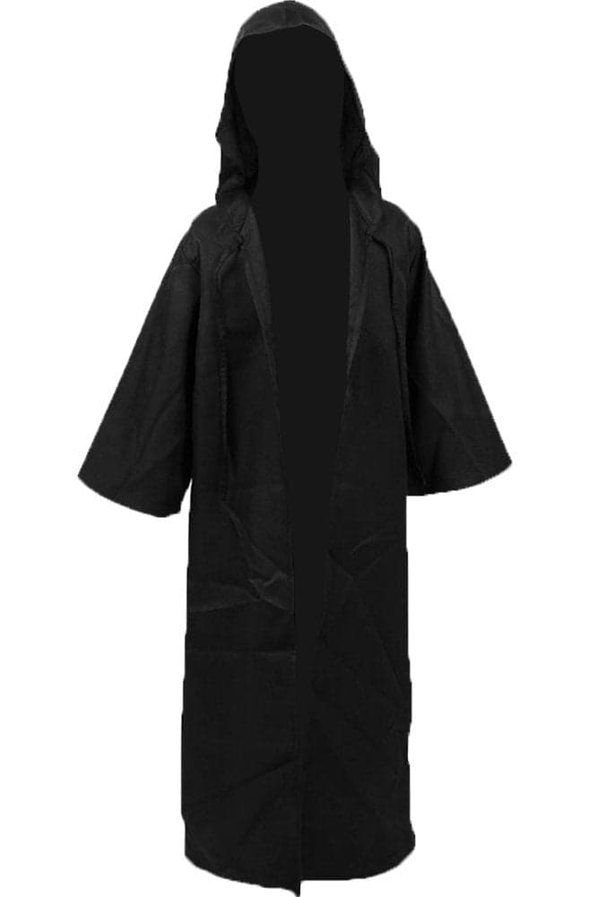 Kids Cosplay Cloak Hooded Cloak Boys Knight Costume Halloween Costume Black Medium