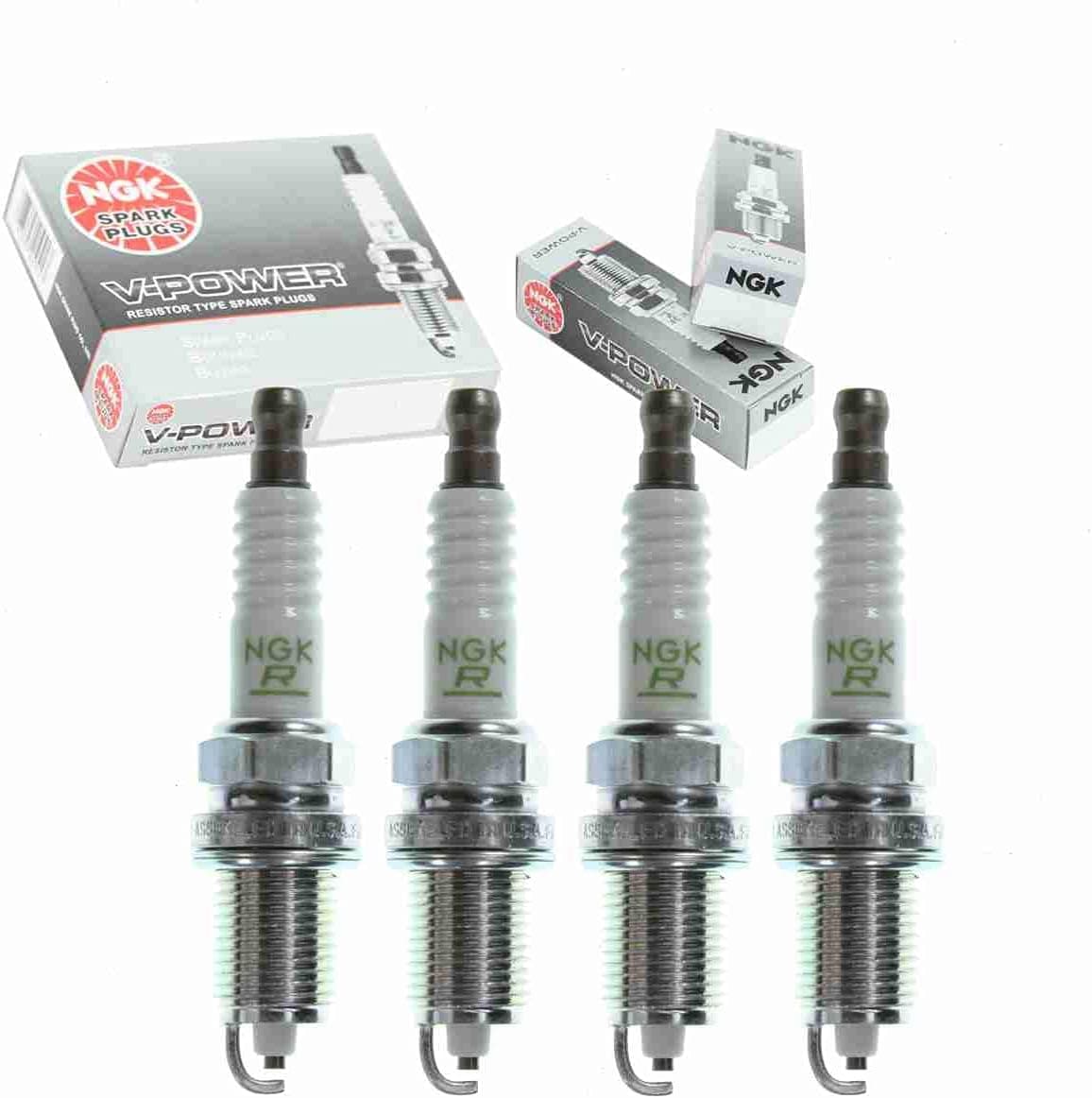 4 pc NGK V-Power Spark Plugs for Dodge Caliber 1.8L 2.0L 2.4L L4 (2007-2012)
