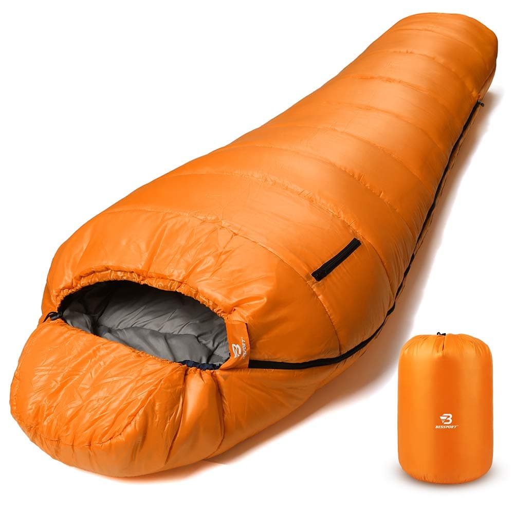 Bessport Mummy Sleeping Bag 1545 Extreme 34 Season Sleeping Bag for Adults Cold Weather Warm and Washable for Hiking Traveling Outdoor Activities