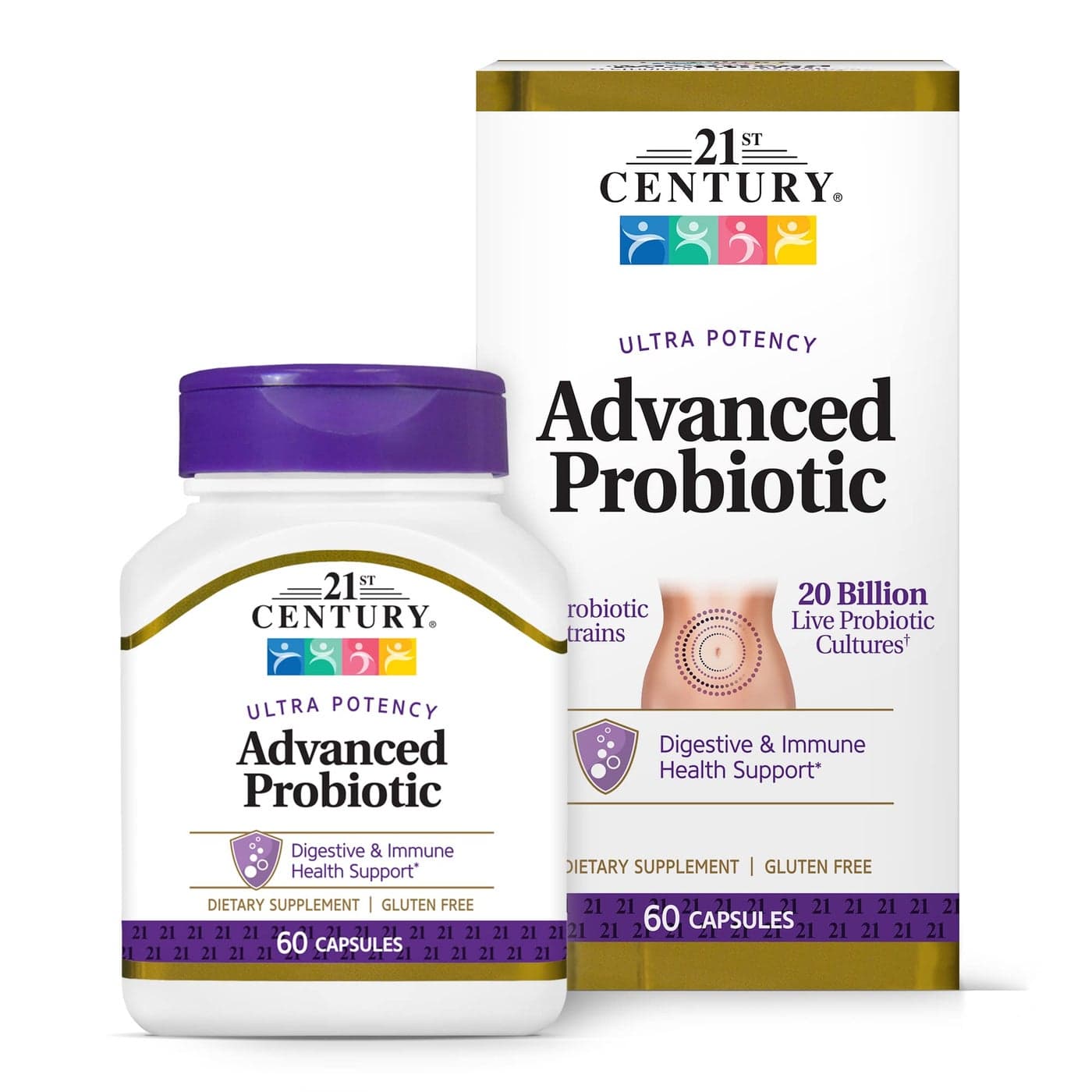 21st Century Advanced Probiotic Capsules 60 Count 27505