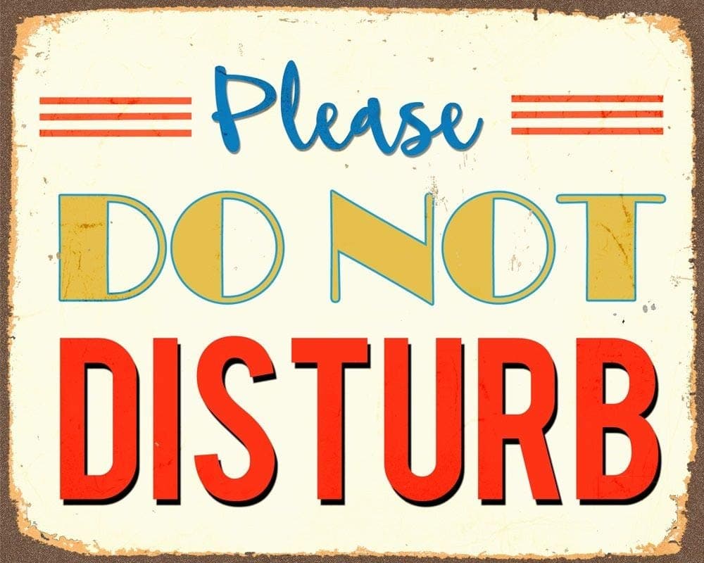 5 Ace PLEASE DO NOT DISTURB WALL POSTER STICKER FOR BEDROOM,LIVING ROOM,OFFICES OF 300 GSM (12x18) inch WITHOUT FRAME