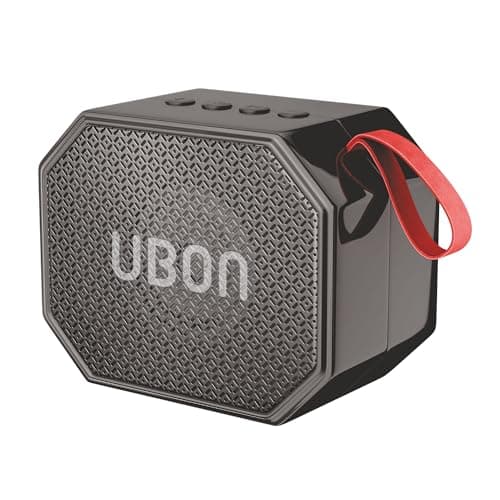 UBON Boom SP-44 10 Watt Wireless Portable Speaker | 8 Hours Long Playtime,Multiple Connectivity (Black)