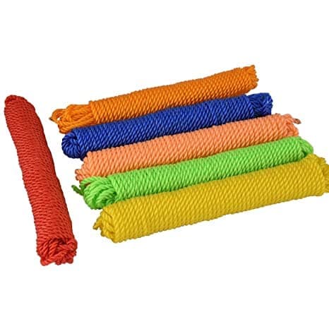 SR Traders Washing Line Nylon Rope Hanging Clothes Multicolor 10 Meter Pack of 2