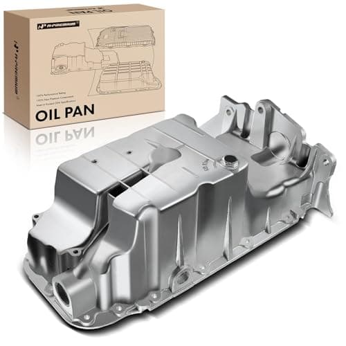 A-Premium Engine Oil Pan Sump with Drain Plug Compatible with Chevrolet Cruze 2010-2016, Cruze Limited 2016, Sonic 2012-2018, Trax 2017-2018, 1.8L (No Oil Level Sensor), Replaces 55581970