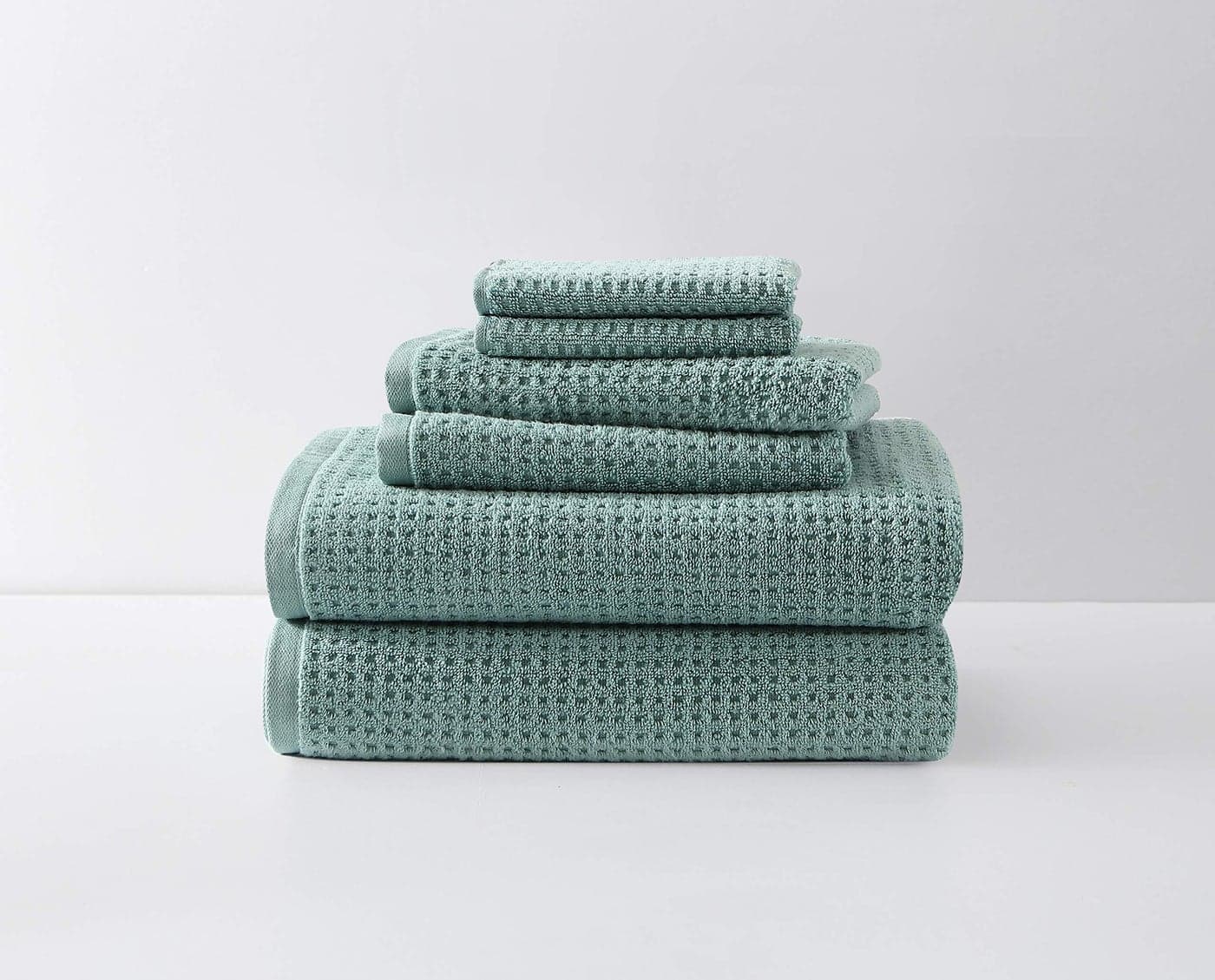 Tommy Bahama Bath Towels Highly Absorbent Cotton Bathroom Decor Low Linting Fade Resistant OekoTex Certified Northern Pacific Bay Blue 6Piece