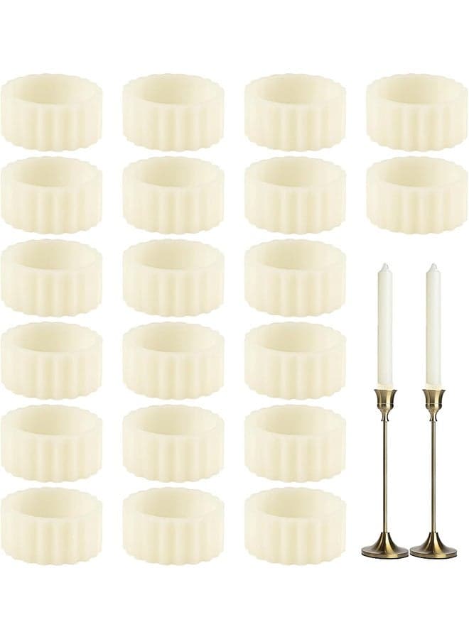 20 Pcs Rubber Candle Hugger, Candle Grips Inserts for Taper Candles Base Accessories Bougie Upright and in Place for Taper Bougie Cups