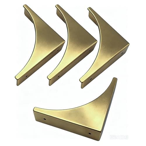 Corner Protectors for Furniture Vintage Decorative Metal Corner Guards for Box Door Table Furniture Edge Cover Safety Guard Pack of 4 Bronze