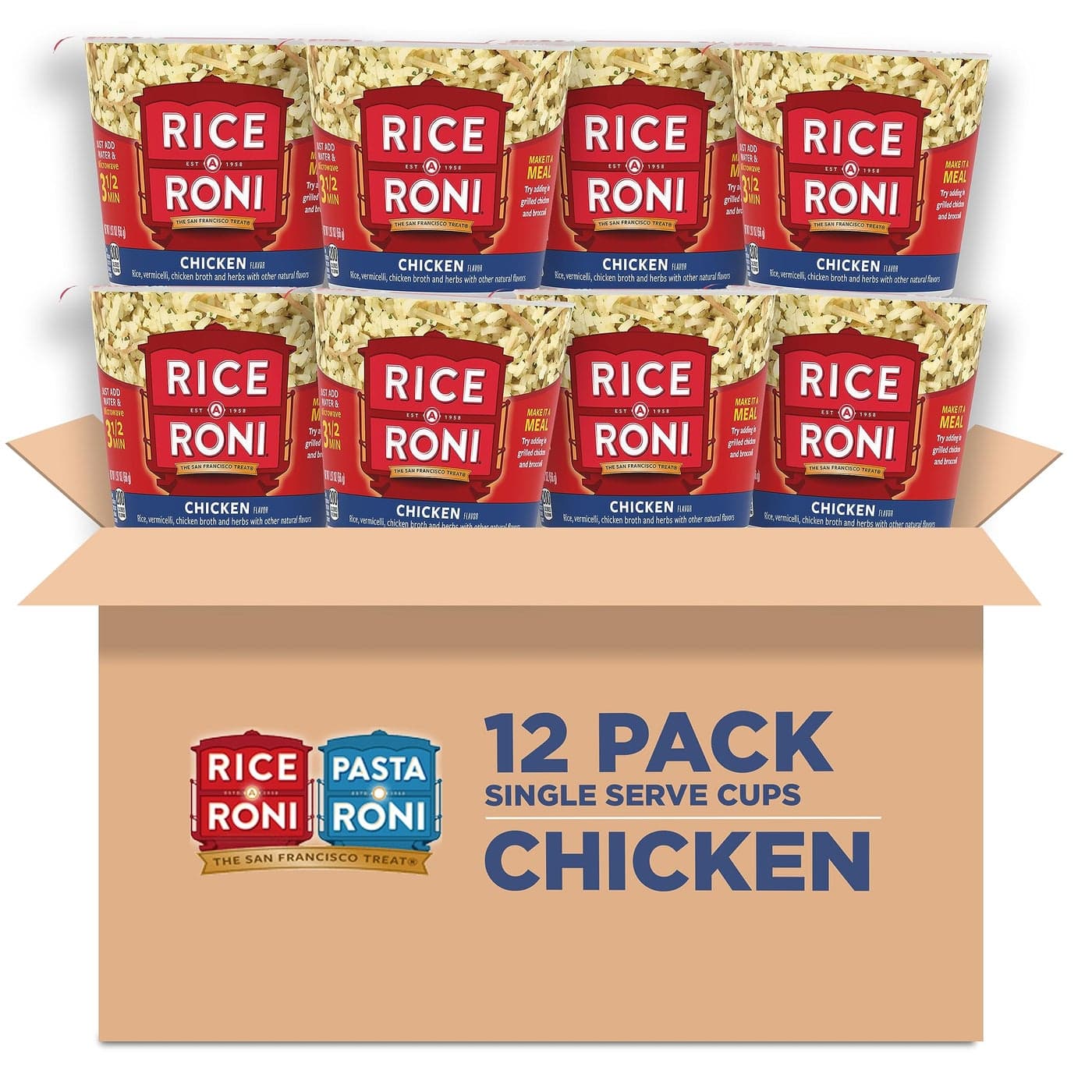 RiceARoni Cups Chicken Flavor 197oz pack of 12 cups