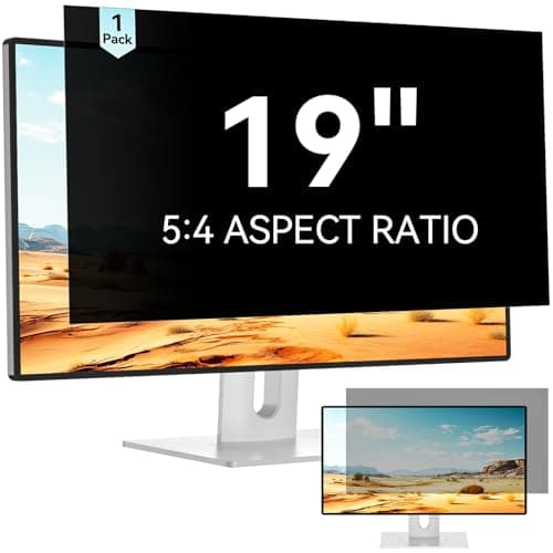 Mamol 19 Inch Computer Privacy Screen Filter for 54 Widescreen Monitor Removable Eye Protection Anti Glare Spy Blue Light Filter Privacy Shield Anti Scratch Screen Protector Film 19 In