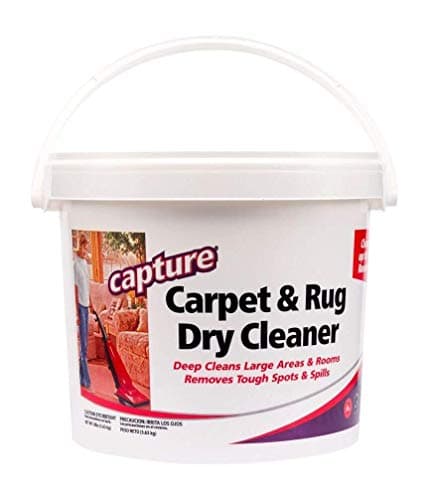 Capture Carpet & Rug Dry Cleaner w/Resealable lid - Home, Car, Dogs & Cats Pet Carpet Cleaner Solution - Strength Odor Eliminator, Stains Spot Remover, Non Liquid & No Harsh Chemical (8 Pound)