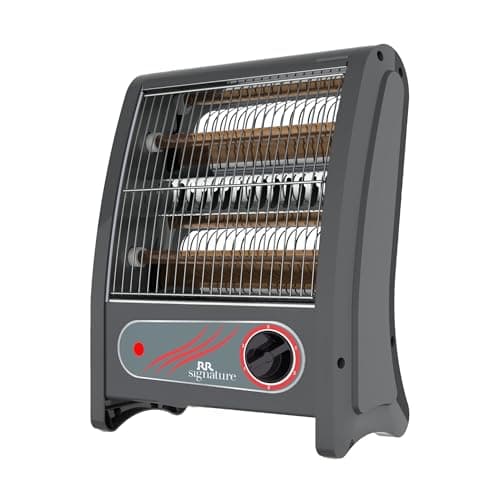 RR Signature TORRID QUARTZ Room Heater 800 Watt | Low Power Consumption | Tip-Over Protection | 2 Heating Rods for Quick Heating | Cool Touch Body | 2 Year Warranty