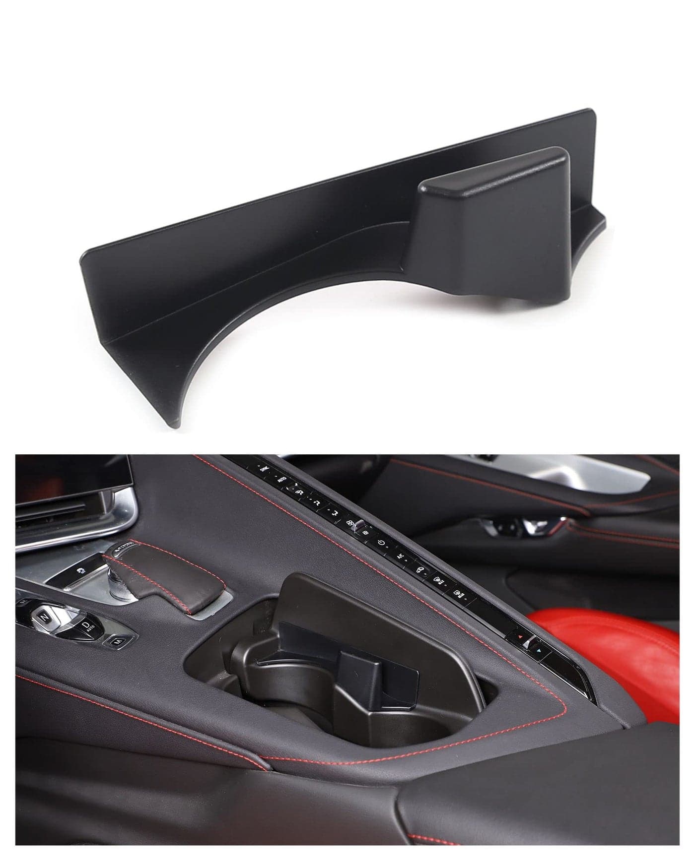 Center Console Phone Holder Expand Your Storage with a Cup Holder Lid Bracket for Corvette C8 Stingray 20202025 Z06 Z51 Ideal for Phone and Glasses Cup Holder