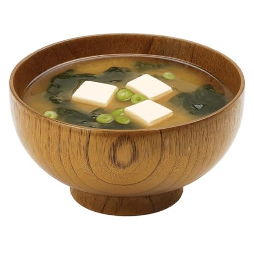 Wooden Rice Miso Soup Bowl