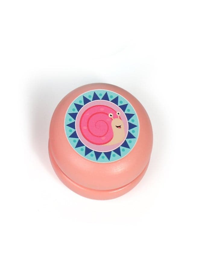 Children's Cartoon Animal Yo-Yo Stool - Educational Toy Gift for Kids - Small Cute Wooden Yo-Yo - Perfect for Playtime - Best Seller - Animal Design Yo-Yo Stool - Snail Color