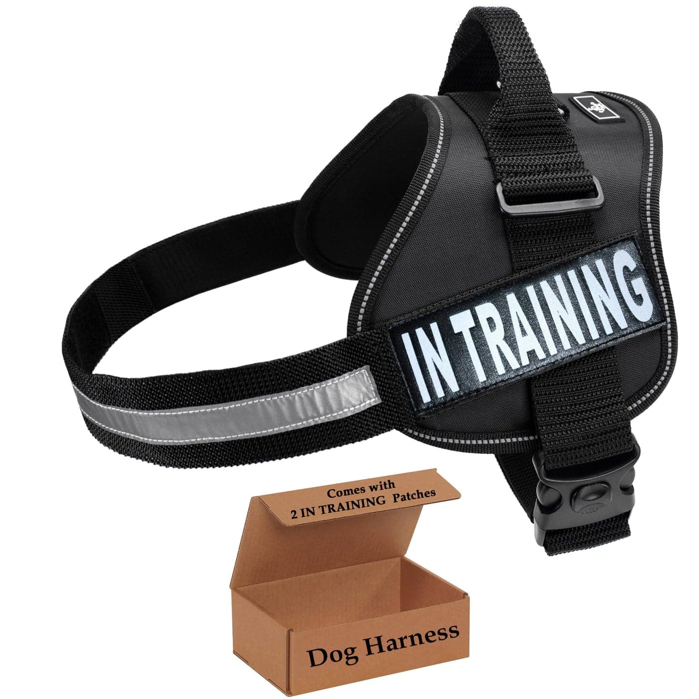 Service Dog in Training Vest Adjustable No Pull Dog Harness with Patches in Training Dog Vest for Service Dogs Small Medium and Large Easy OnOff Dog in Training Harness for Service Dog Training