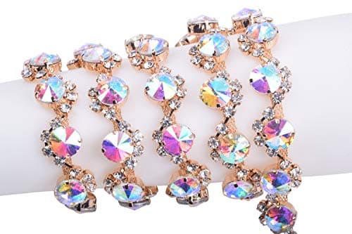 KAOYOO 1 Yard Crystal Rhinestone Chain Trim for Sewing Crafts,DIY,Decoration