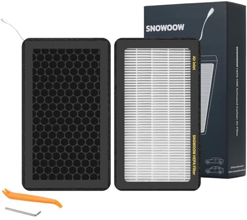 Tesla Model 3 Model Y Air Filter HEPA 2 Pack with Activated Carbon Tesla Cabin Air Filter Replacement (2016-2025)