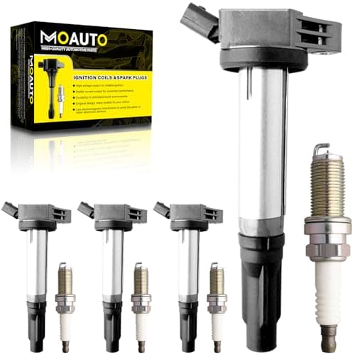 MOAUTO Set of 4 Ignition Coils Pack 9091902255 GN10366 4 PCS Iridium Spark Plugs Compatible with Lexus ES300h 20132018 IS250 NX300h Toyota Avalon Camry Highlander RAV4 Sienna Venza 25L 27L L4