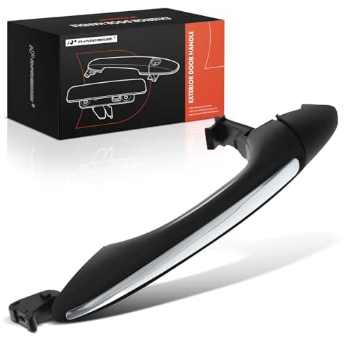 APremium Front Right or Rear Exterior Door Handle Compatible with Kia Forte 20142018 Sedan Forte Koup 20142017 Coupe Forte5 20142018 Hatchback Black Housing with Chrome Lever