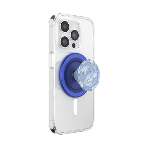 PopSockets Phone Grip with Expanding Kickstand, Adhesive Grip - Magsafe Blue Fields