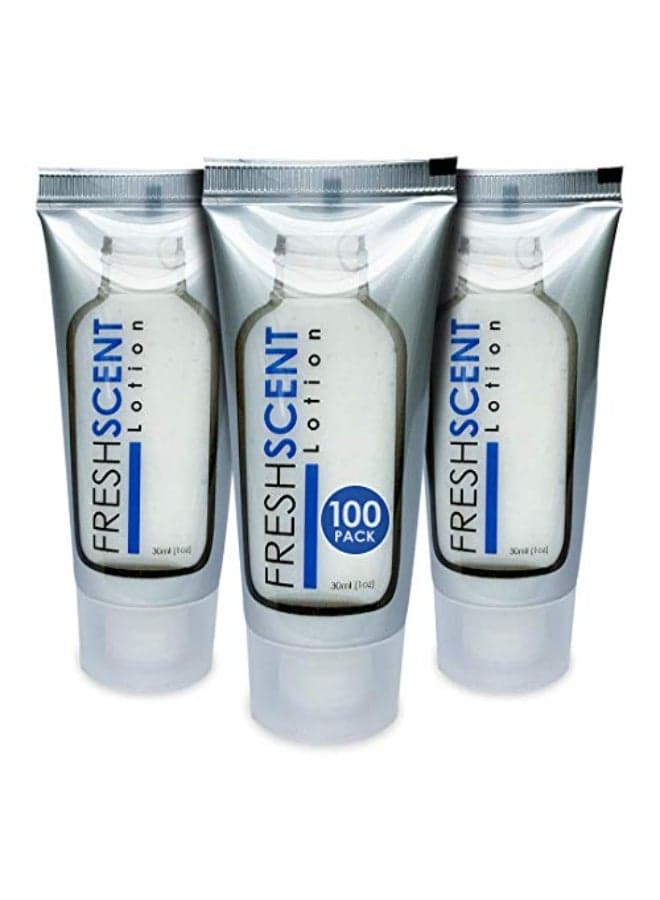 Freshscent Lotion 1oz 100 Pack Hotel Travel Size Bulk Amenities and Toiletries for Hospitality