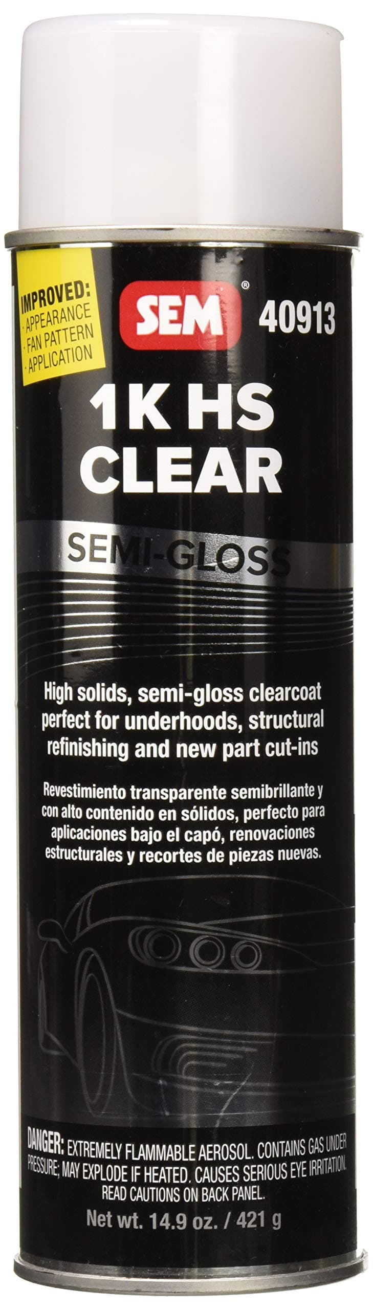 SEM 40913 1K HS SemiGloss Clear Coat 149 oz