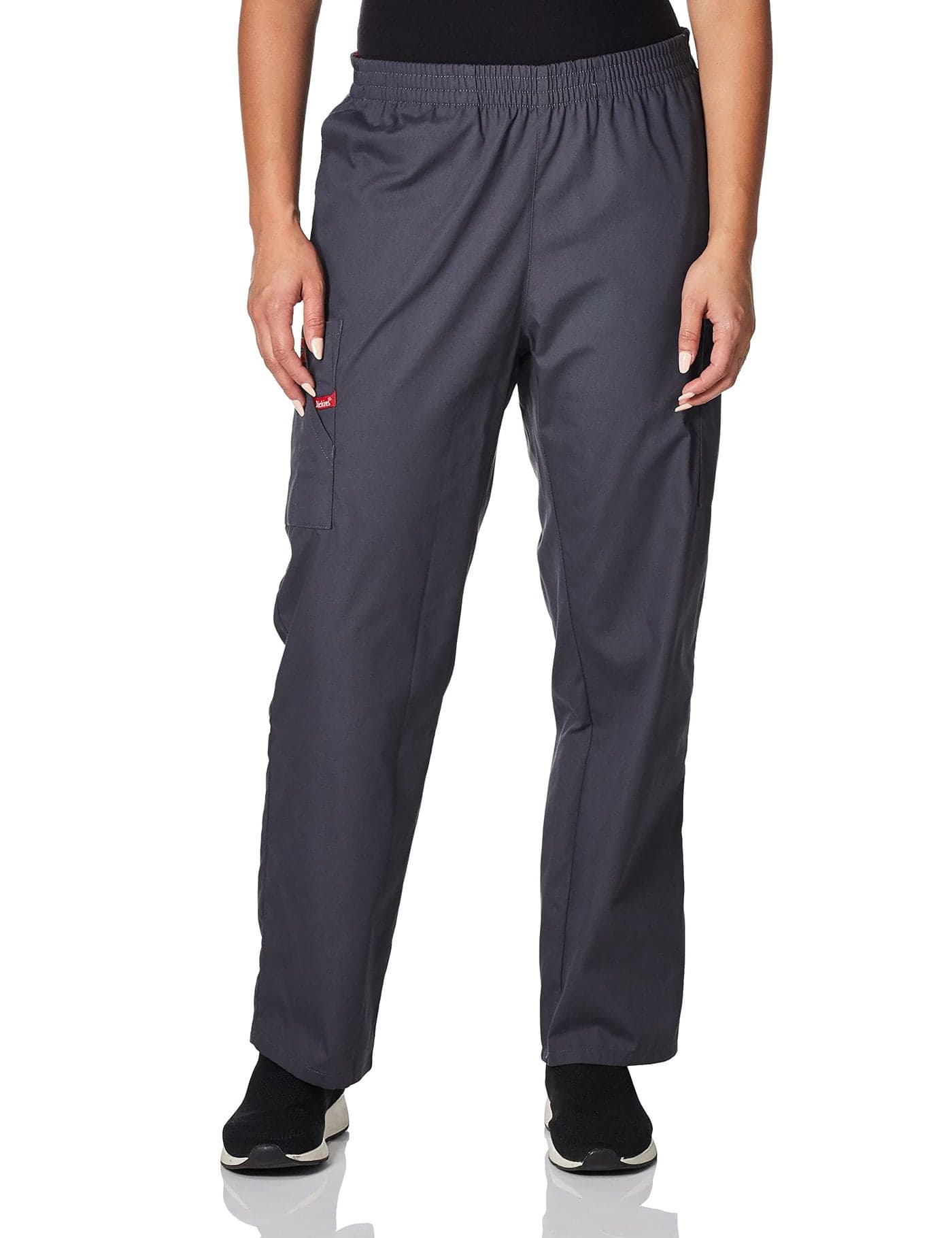 Dickies Women's EDS Signature Scrubs Missy Fit Pull-On Cargo Pant, Pewter, XX-Large