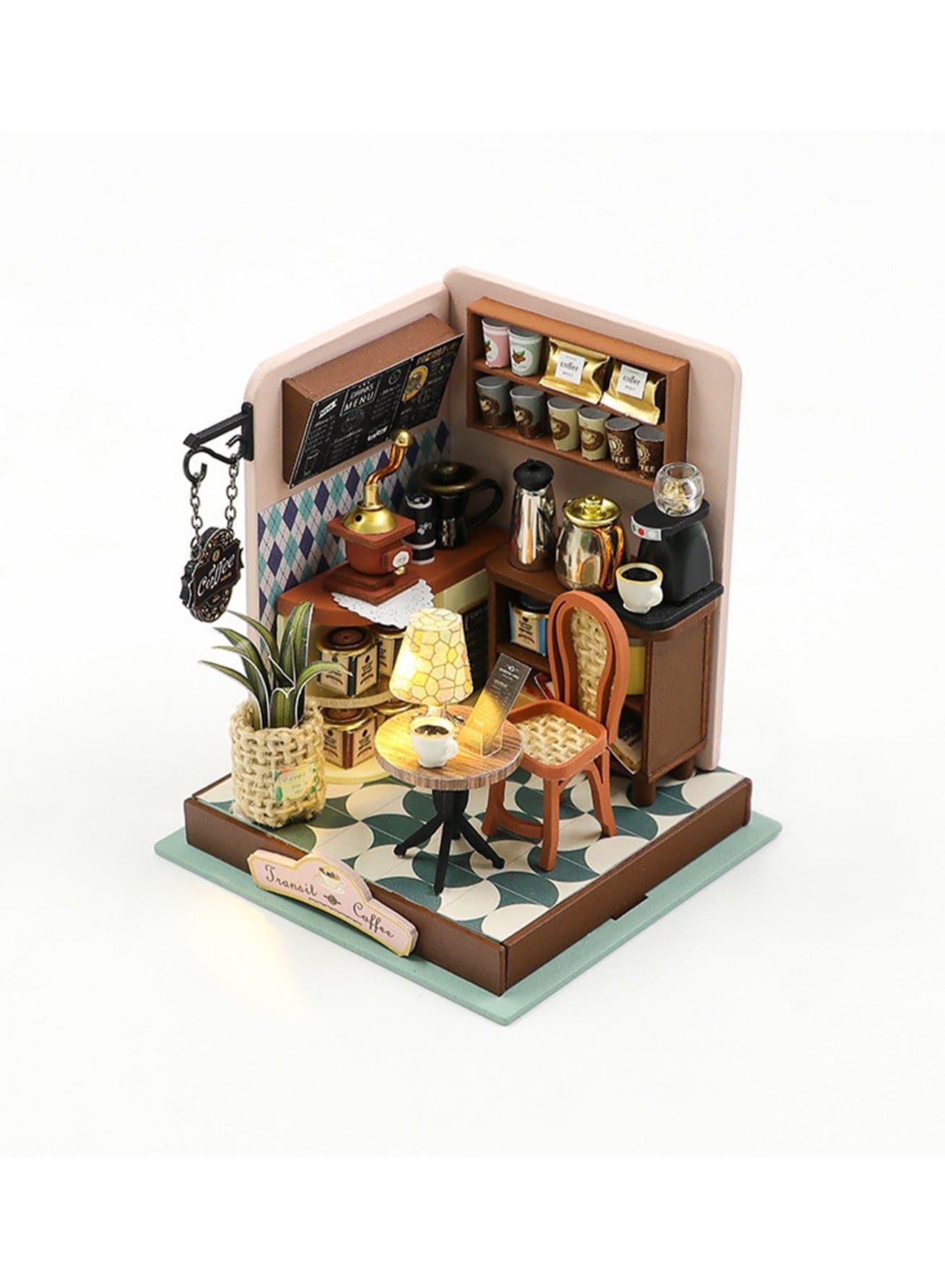 Coffee House Diy Micro House Kits Crafts Toys For Adults And Kids Mini House Building Kits Gifts