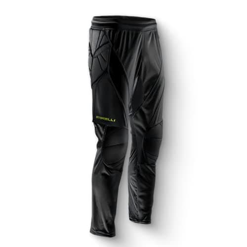 Storelli ExoShield Goalkeeper Pants, High-Impact Protection, Sweat-Wicking, Breathable Athletic Full Length Pants for Soccer & Heavy-Duty Sports, Black, Large