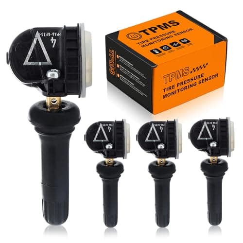 PLDDE 13598773 TPMS System 433MHz Compatible with GMC Chevy Buick Cadillac Enclave Encore GX Lacrosse Regal CT6 XT4 XT5 XT6 4pcs Tire Pressure Monitoring Sensors 13516165