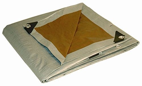 18x24 Multi-Purpose Silver/Brown Heavy Duty DRY TOP Poly Tarp (18'x24')