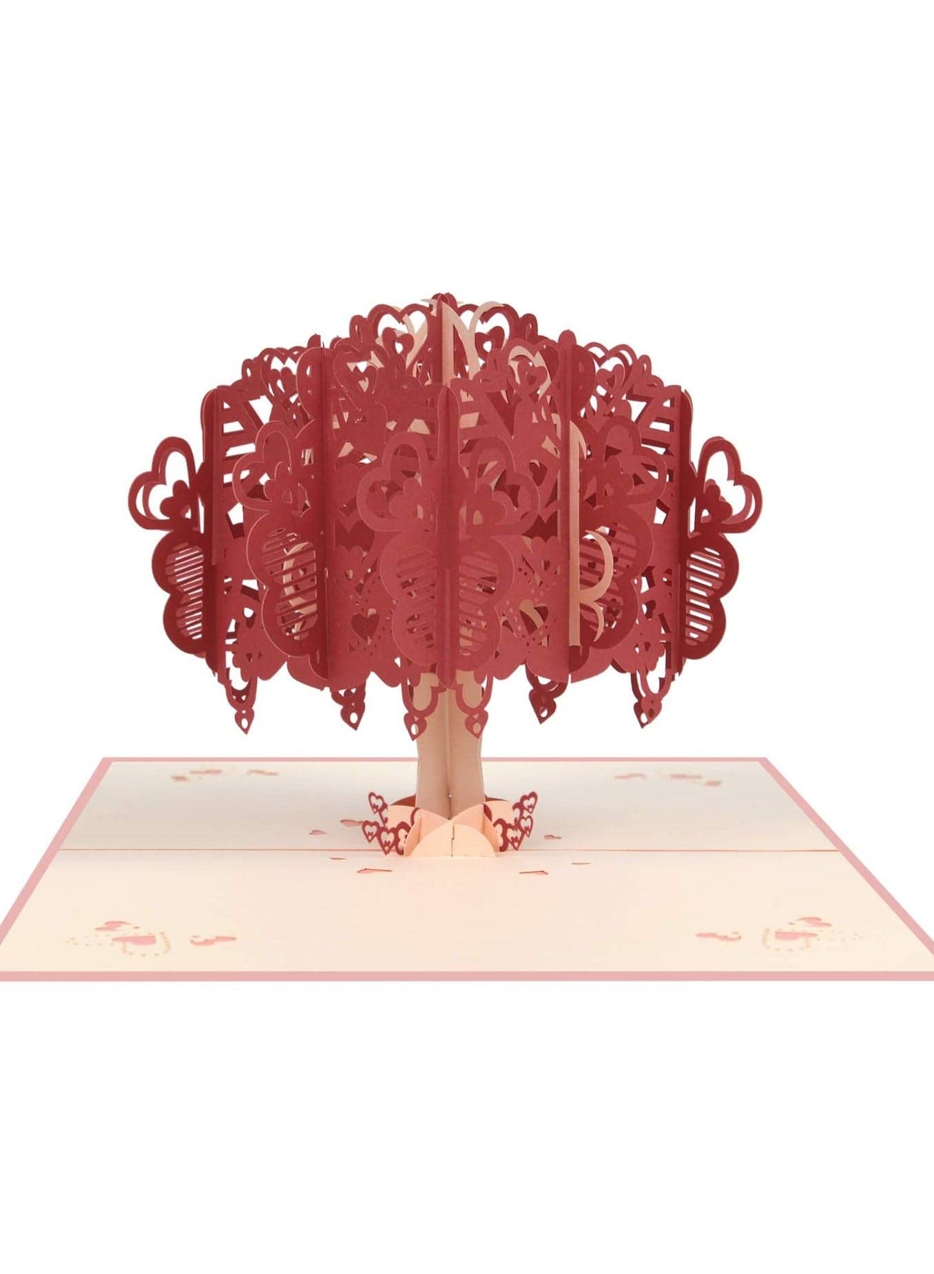 3D Pop Up Card Romantic Heart Tree for Anniversary, Wedding, Birthday Gift for Spouse or Mother