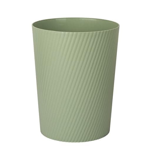 UUJOLY Small Trash Can Wastebasket Garbage Can Container Bins for Bathrooms, Laundry Room, Kitchens, Offices, Kids Rooms, Dorms (Mint Green)