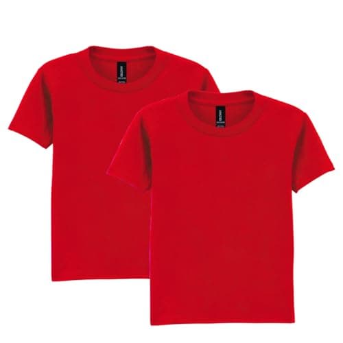 Gildan Youth Toddler T-Shirt, Style G5100P, 2-Pack, Red, 2T
