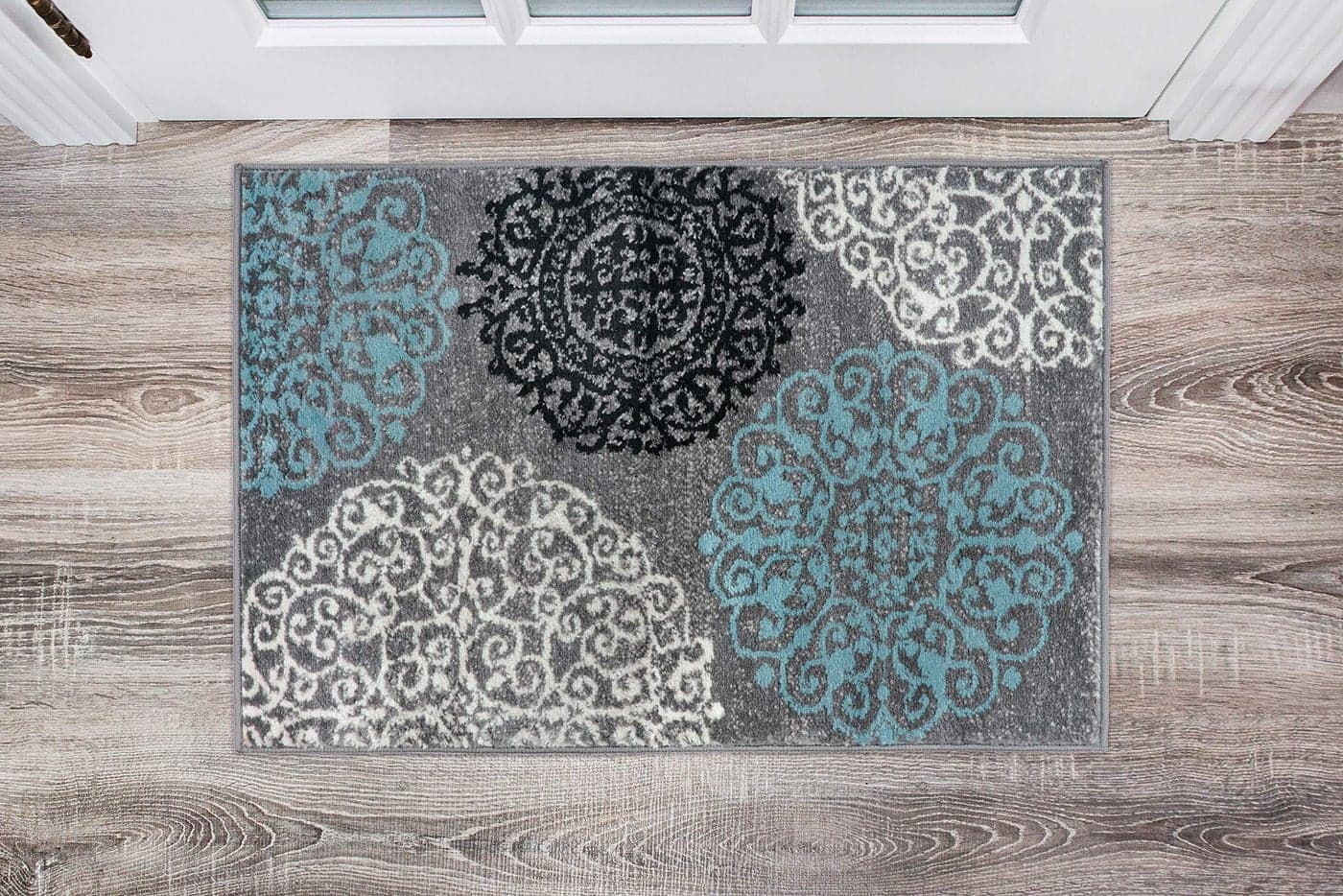 Rugshop Contemporary Modern Floral Perfect for high Traffic Areas of Your Living RoomBedroomHome OfficeKitchen Area Rug 2 x 3 Gray