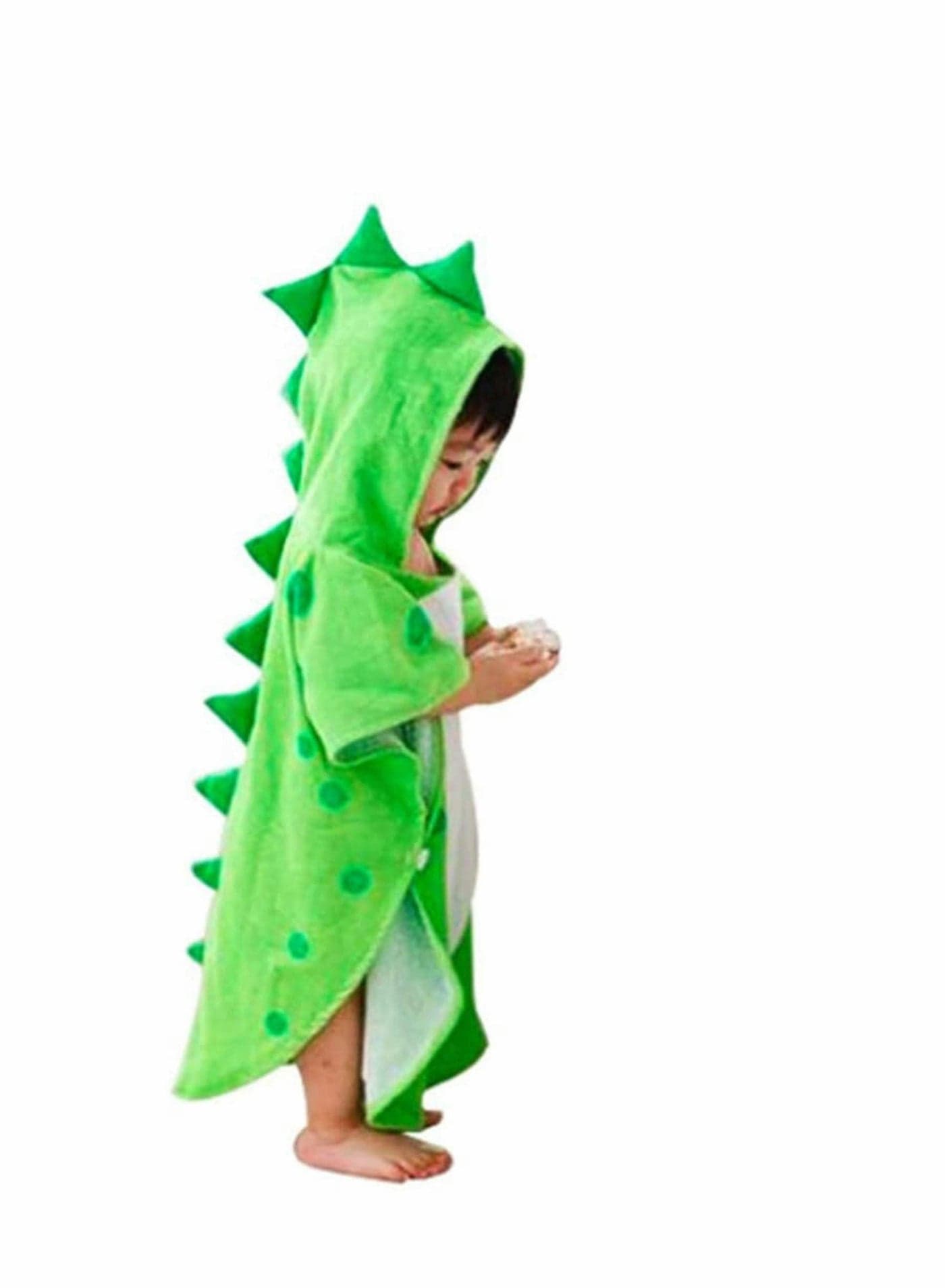Kids Bath Towels,Premium Hooded Towel for Toddlers Highly Absorbent Coral Fleece Bathrobe Boys Girls Organic Cotton Baby Robe Natural Dye Premium (Green Dinosaur)