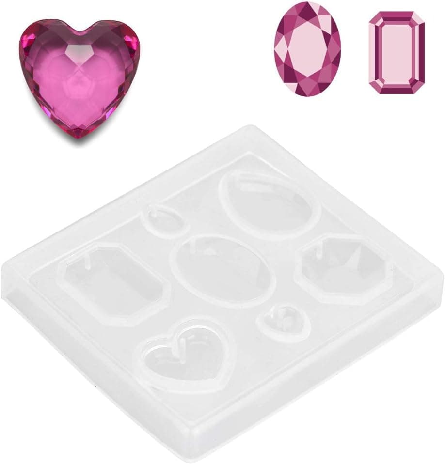 Casting Faceted Clear Silicone for Jewelry for Jewelry Craft Making