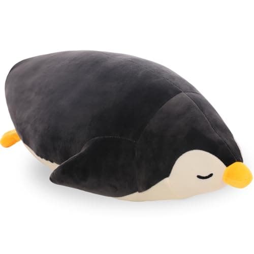 DENTRUN Penguin Stuffed Animals Bulk Cute Penguin Plush Doll Play Toys for Kids Girls Boys Adults Birthday Xmas Halloween Present Adorable Soft Plushies 1220181122442598 Inchs Blue Black