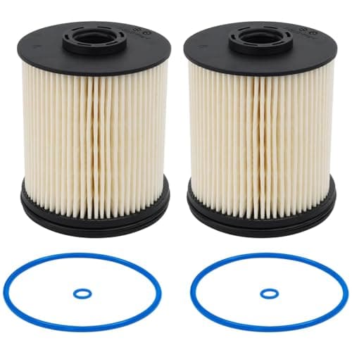 2 Pack TP1015 Fuel Filter Compatible with 2017-2024 Chevy Cruze, Silverado, GMC, Sierra 6.6L & 3.0L Duramax Fuel Filter